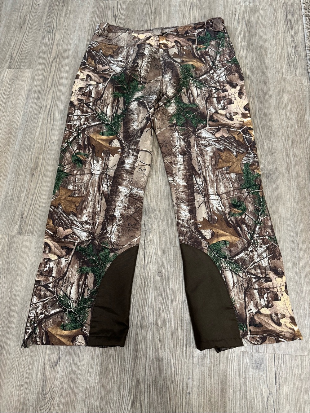 Realtree Softshell Pants Women XL Camo Fleece Lined Windproof Water Resistant